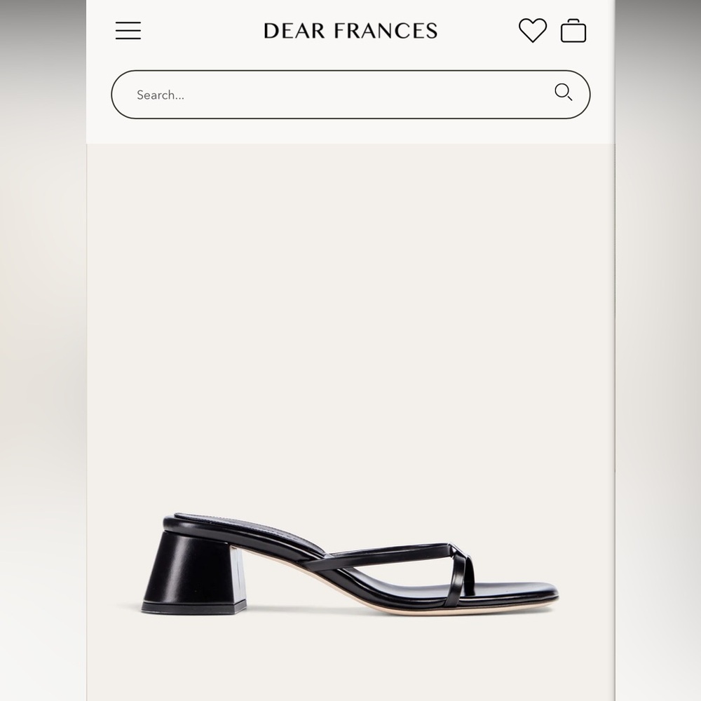 Dear Frances Black Sandals